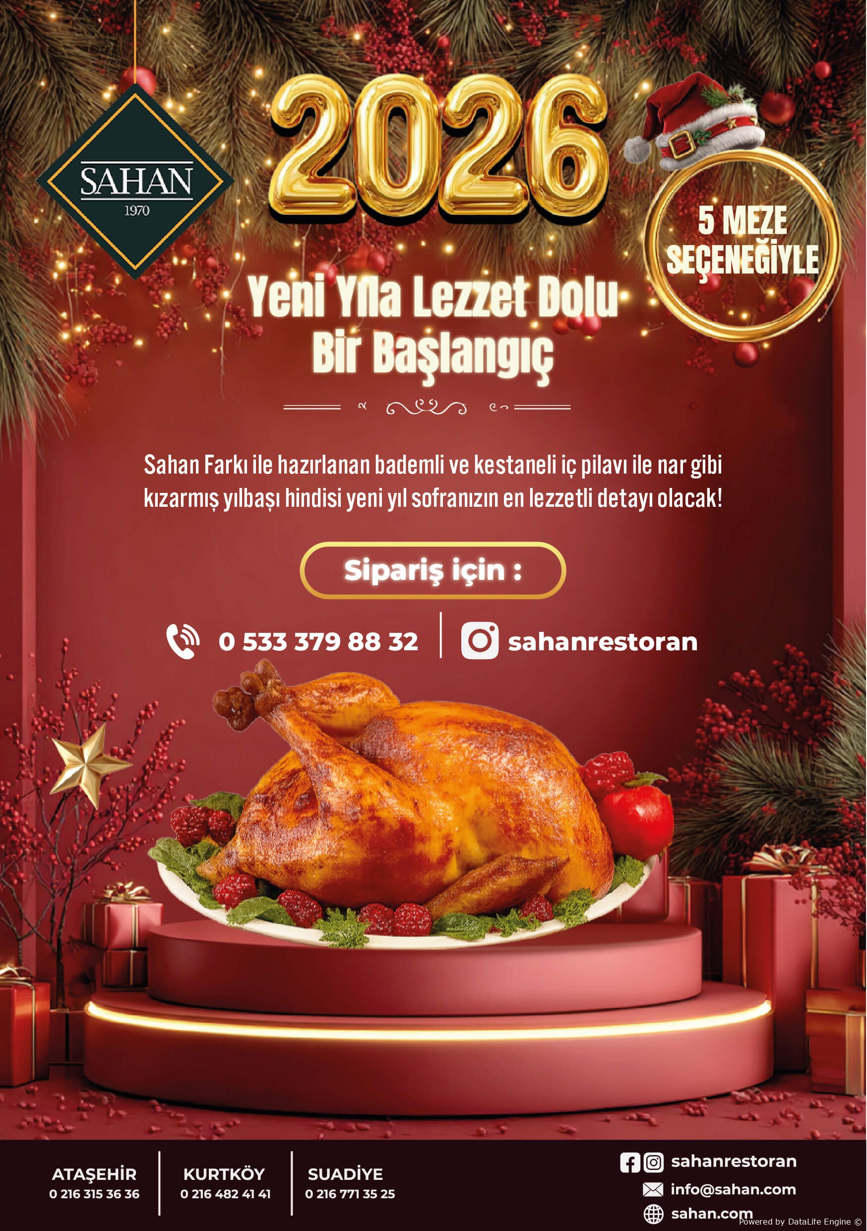 Sahan Restaurant Yeni Yıl 2026